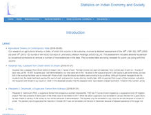Tablet Screenshot of indianstatistics.org
